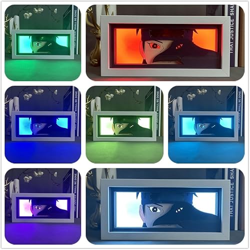 Miniatura 10 de Lámpara de anime Uchiha Madara figura para decoración de dormitorio, luz nocturna, regalo de cumpleaños para luz LED