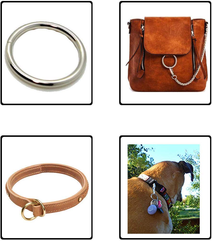 10 Pack Metal O-Ring 1.5" Paracord Survival Keychains