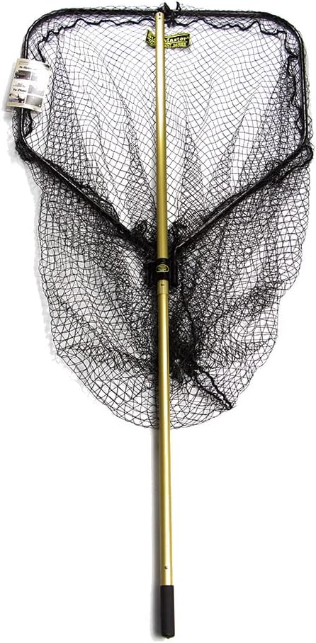 TS116Y Tournament Series Precision Muskie Landing Net - Hoop 36"X38", Length 116",Gold/Black