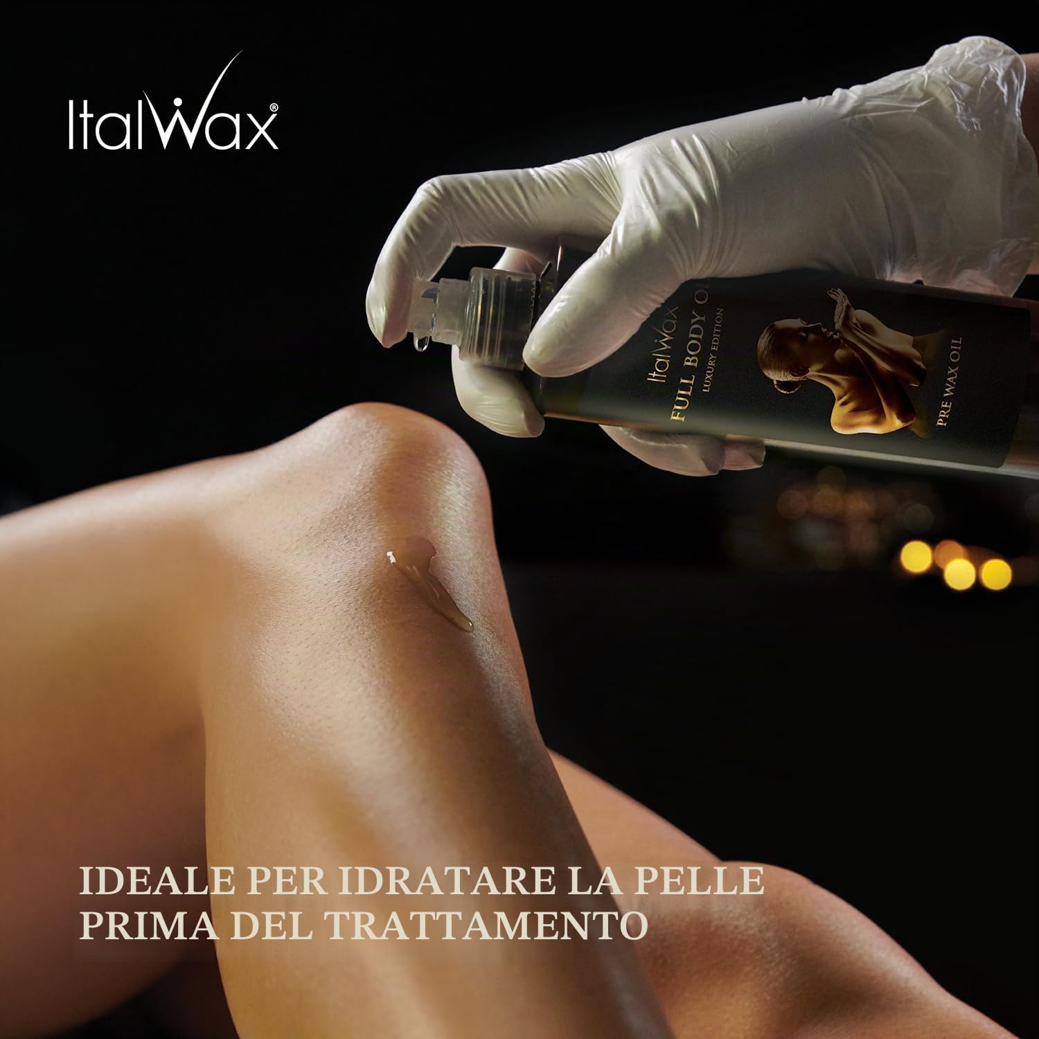 Italwax Luxury Full Body Oil - 250ml – Olio per la preparazione della pelle prima della depilazione con ceretta a caldo – Permette una facile applicazione della cera