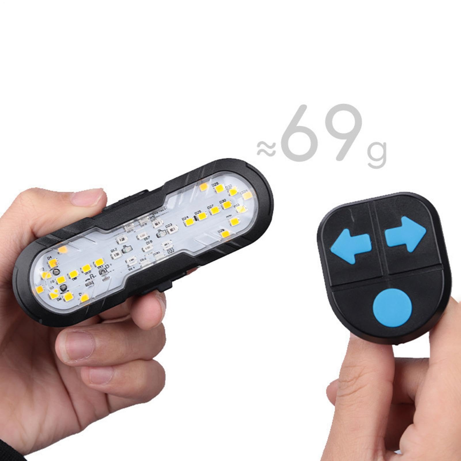 Freccia per bici | Ricaricabile Con Batteria Da 1200 Mah Potente E Telecomando - Frecce Protettive Per Bici | Per Uomini Donne Adulti Famiglia Amici