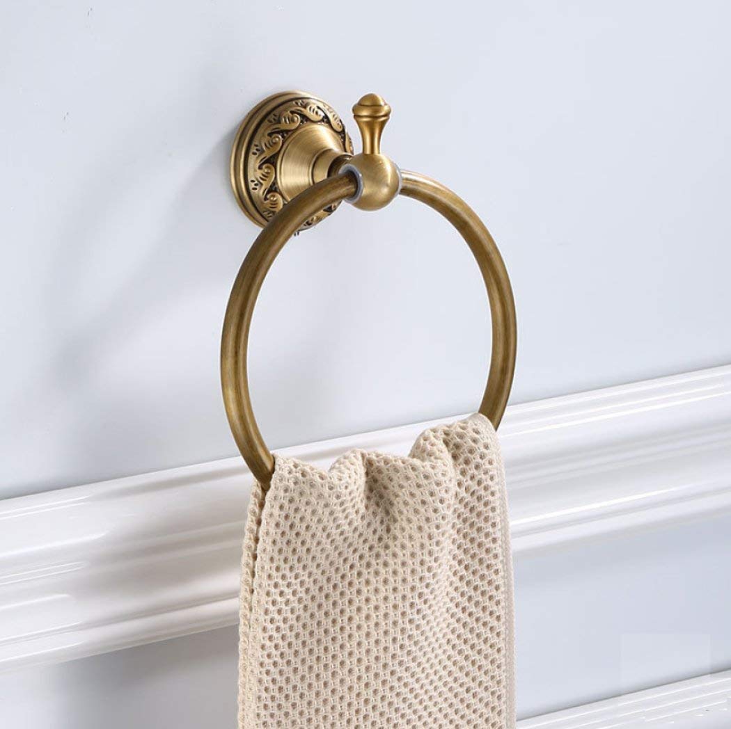 Anneau de serviette de bain antirouille en aluminium brossé durable