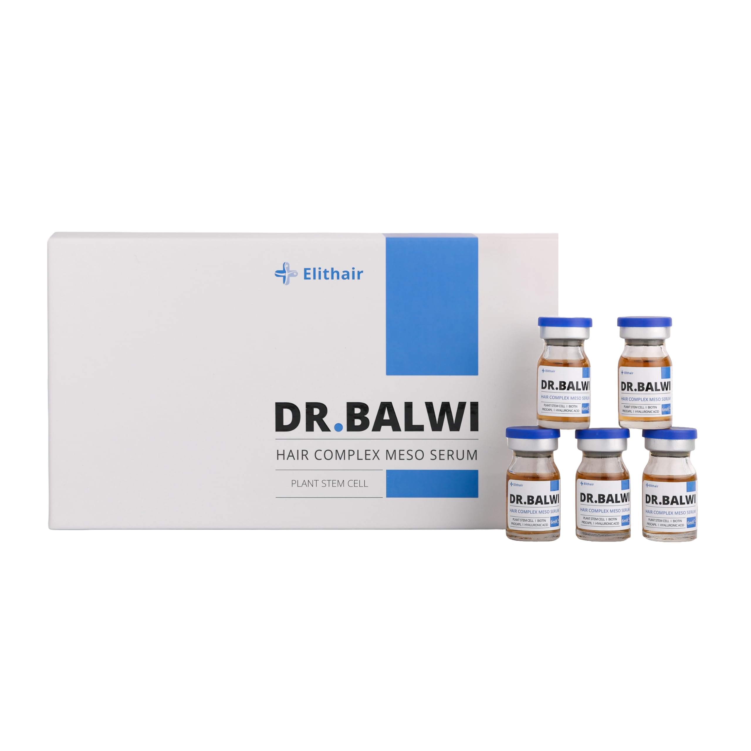 Dr. Balwi Anti-Haarausfall Serum mit Procapil & AnaGain, stärkt Haarwurzeln, fördert Haarwachstum, mit Biotin & Stammzellen, ohne Silikone & Parabene, 5x6ml Flacon