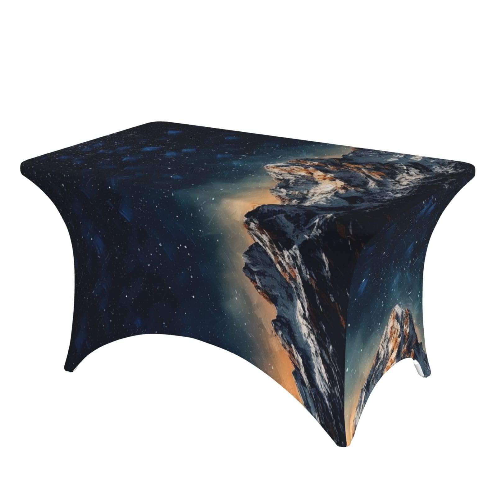 Nappe élasthanne 1,2m pour table de salle à manger rustique