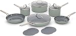 Calphalon® Ceramic Nonstick 12-Piece Cookware Set, Silver Ash