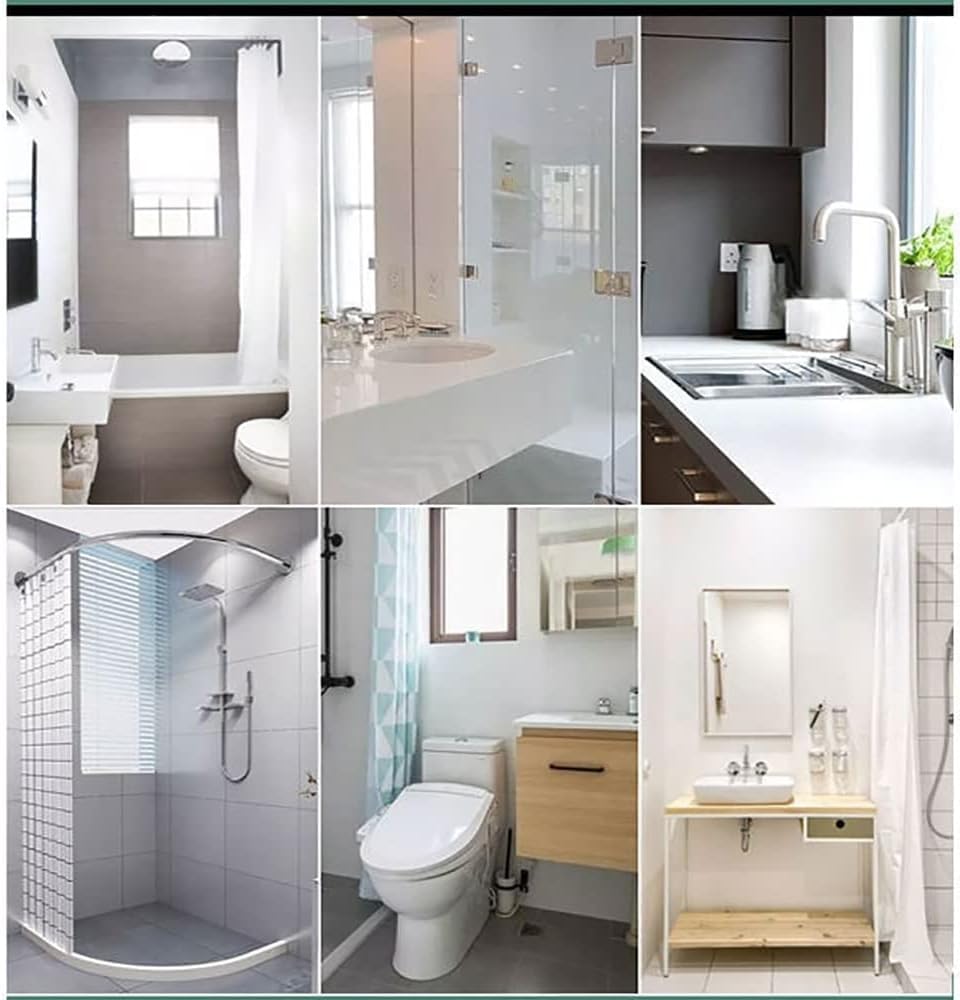 Schwallschutzleiste Dusche Selbstklebend, Duschwanddichtung, Bodenbarriere für Nassräume, Badezimmer-Eckbarriere, Wasserrückhaltesystem, Waschbeckenbarriere (transparent, 4 m/157 Zoll)