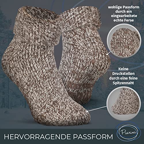 Piarini ABS Wollsocken für den Winter – Rutschfeste Stoppersocken