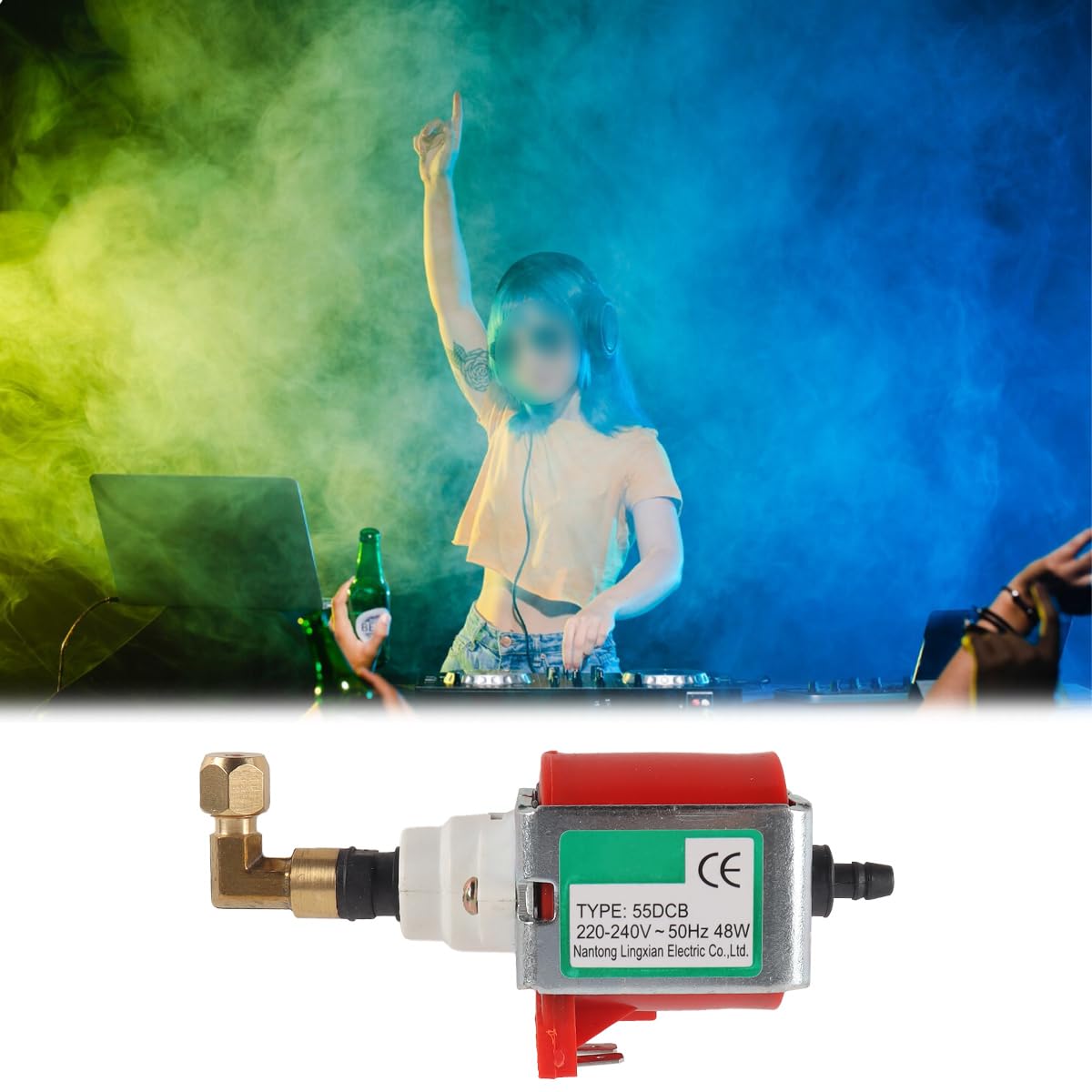 Teron 55DCB Ölpumpe 48W 220V 350-400ml Min Durchfluss Ersatz Für 3000W Rauchmaschine Bühneneffekt Ausrüstung