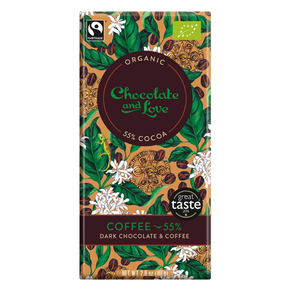 Chocolate and Love Organic Dark Chocolate & Coffee 55% 80g