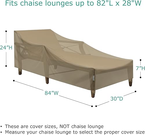 Miniatura 2 de SunPatio Fundas para tumbonas para exteriores, paquete de 2 fundas para tumbona de patio de 84 pulgadas de largo x 30 pulgadas de ancho x 24