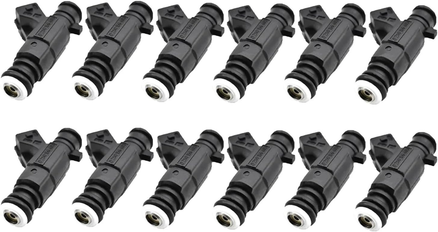 12Pcs Car Fuel Injector 12 Holes 0280156403 Compatible With VW Golf Polo Saveiro Compatible With Voyage Cross Fox 1.6 032906031R Fuel Nozzle
