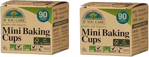 J25018 mini tazas para hornear, color marrón, paquete de 2