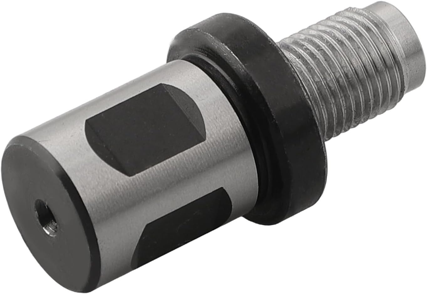 19mm Drill Taper Shank Adapter for 1/2-20UNF Drill Chuck, Steel Connecting Rod with Right Angle or General Shank, Black Silver(A)