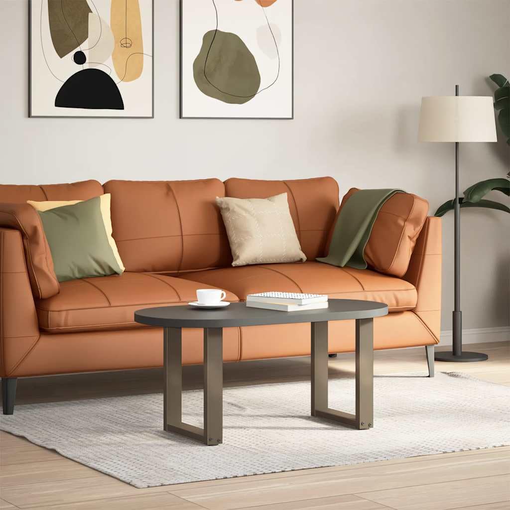 Générique Nogi stolika kawowego w kształcie litery U 2 sztuki ze stali naturalnej 28 x (42-43) cm, wytrzymałe i regulowane do ciężkiego blatu