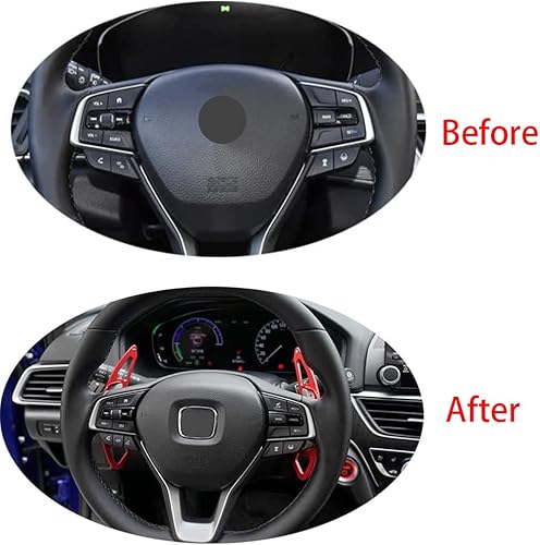 Miniatura 3 de Ramecar - Paletas de cambio para timón de automóvil en aleación de aluminio, para Honda