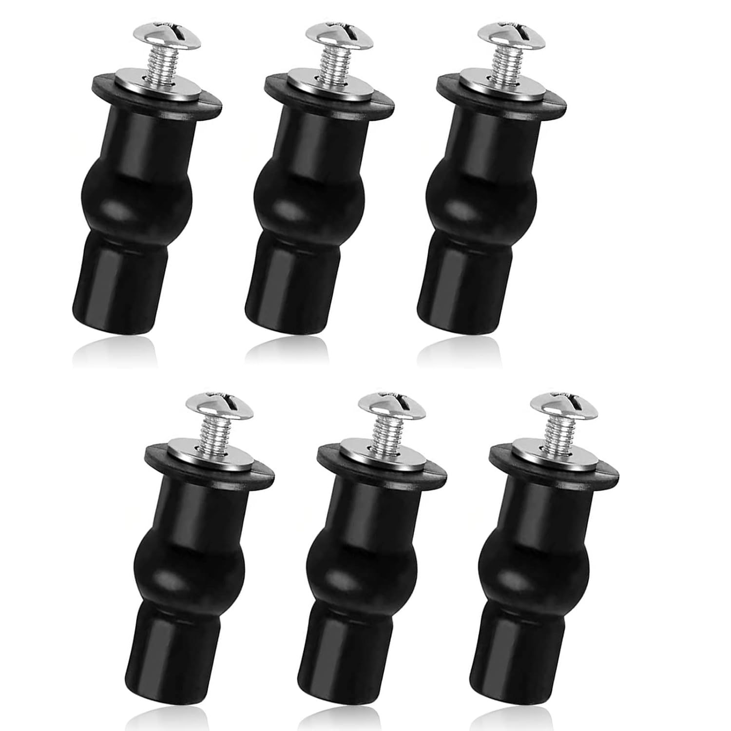 Toilet Seat Screws Fittings, 6Pcs Universal Toilet Seat Fixing