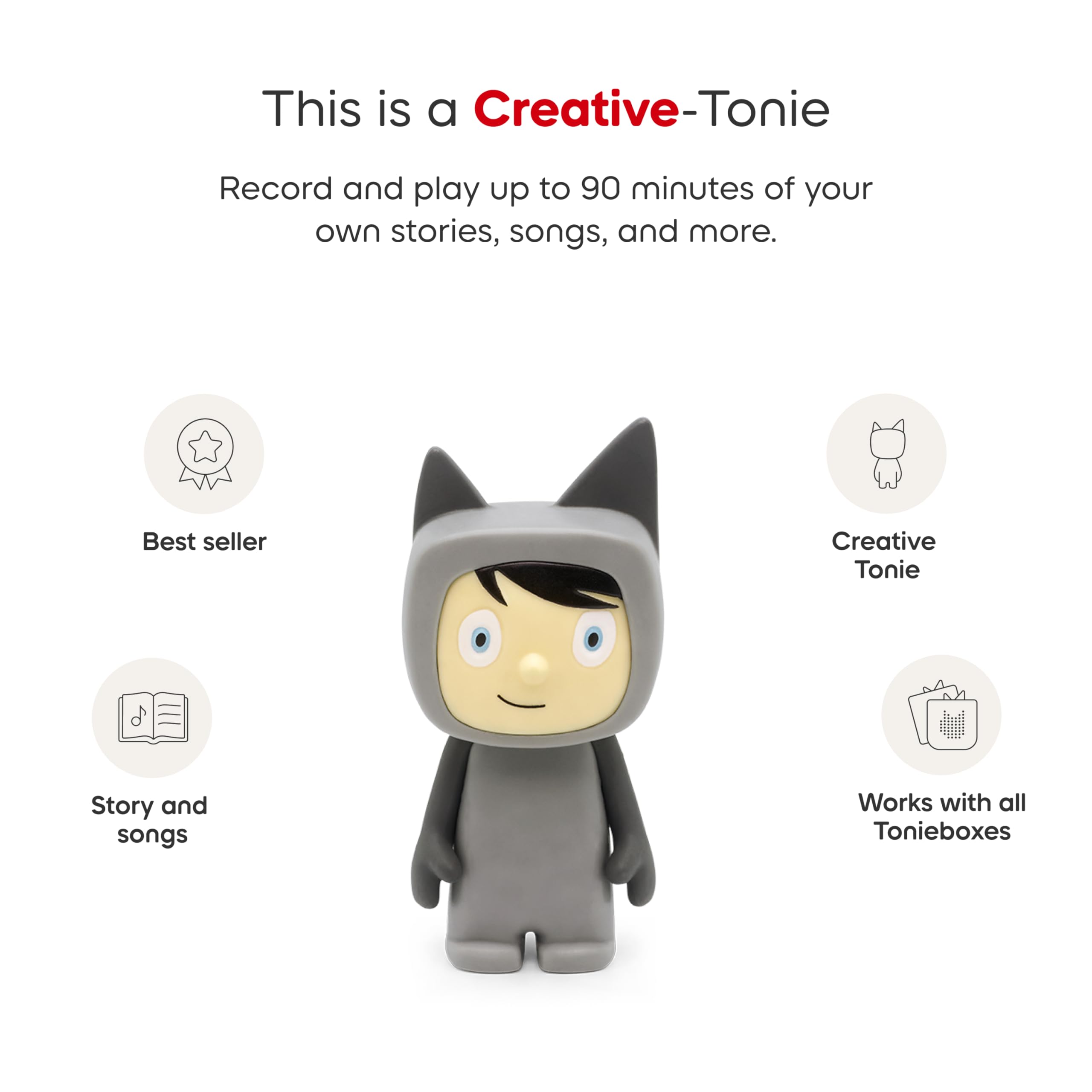Tonies Creative Audio Character - Grey Cat -4