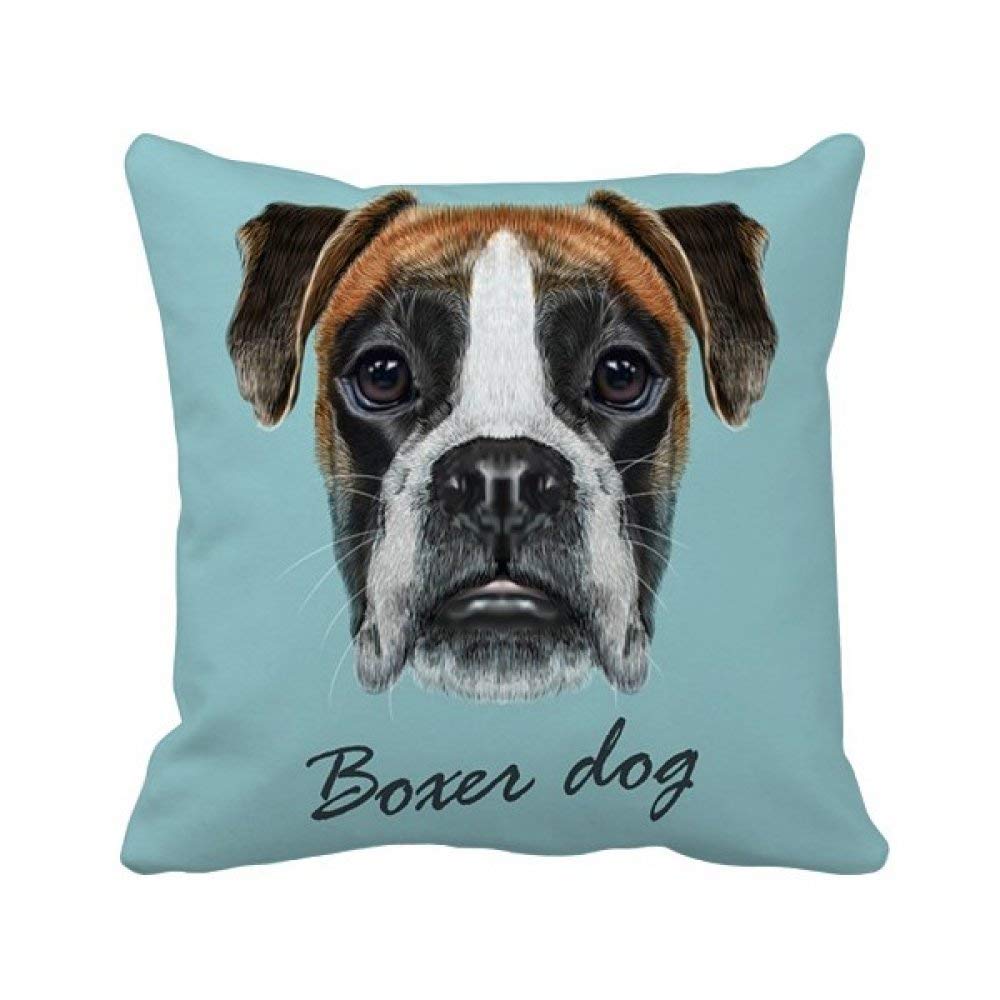 Coussin chien Boxer multicolore 40x40cm pour déco de canapé Lop-EARD