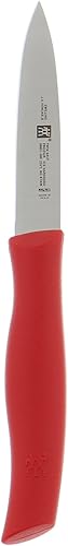 ZWILLING Cuchillo de pelar de doble agarre, 3.5 pulgadas, rojo