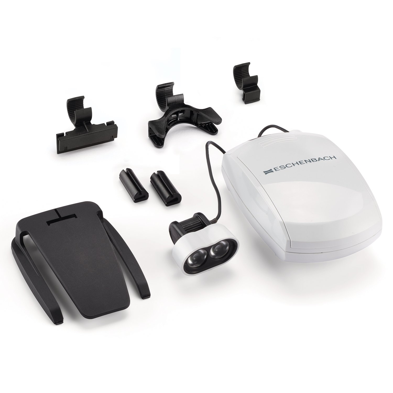 ESCHENBACH OPTIK headlightLED individuelle Beleuchtung, Zubehör für Kopfbandlupe laboCOMFORT, Lupenbrille maxDETAIL und Leseglas combiPLUS