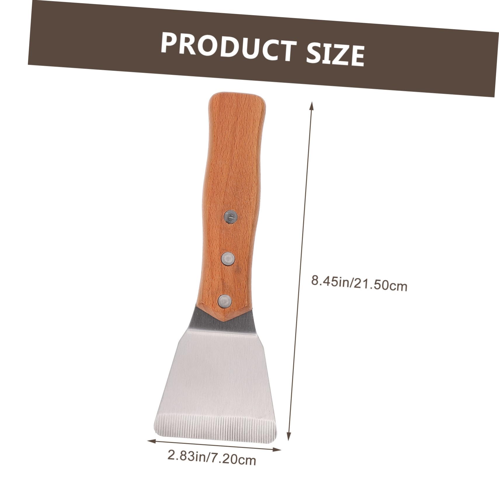 Uonlytech Ergonomic Handle Griddle Scrapper Skillet Scraper Tool Commercial Cleaning Spatula