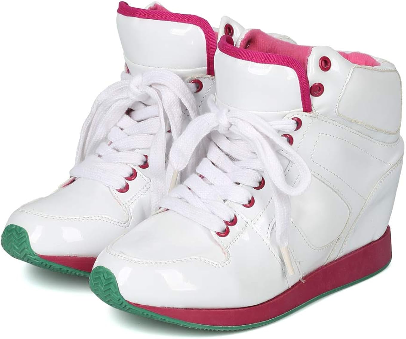 qupid wedge sneakers