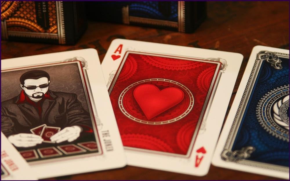 Grinders Playing Cards LPCC - Blue and Copper (Blue)