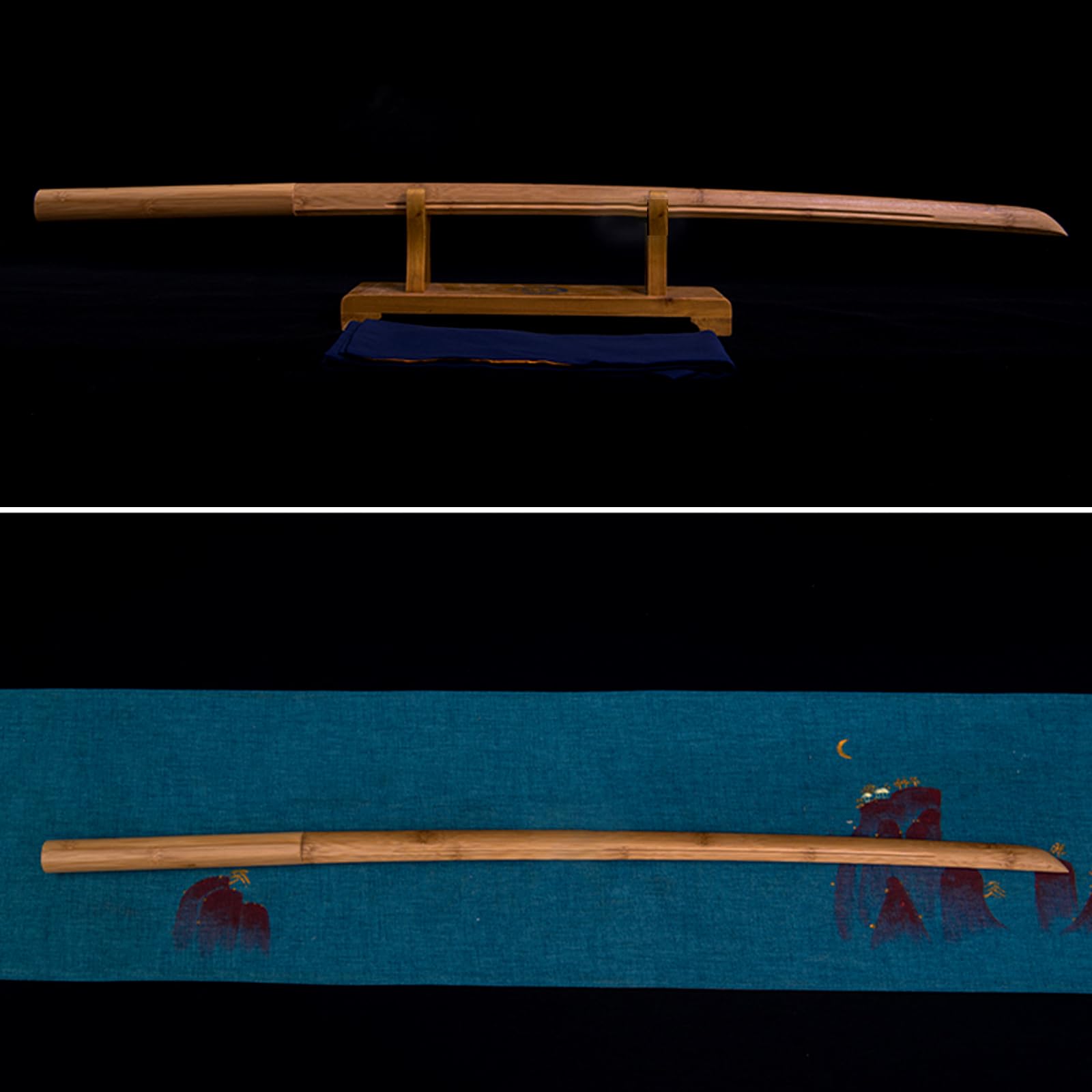 103cm natürliches Bambus-Katana,Kendo-Übungs-Bokken,handgefertigte Samurai-Schwerter aus Holz,Trainingsschwert aus Holz als Geschenk,Dekoration,Cosplay