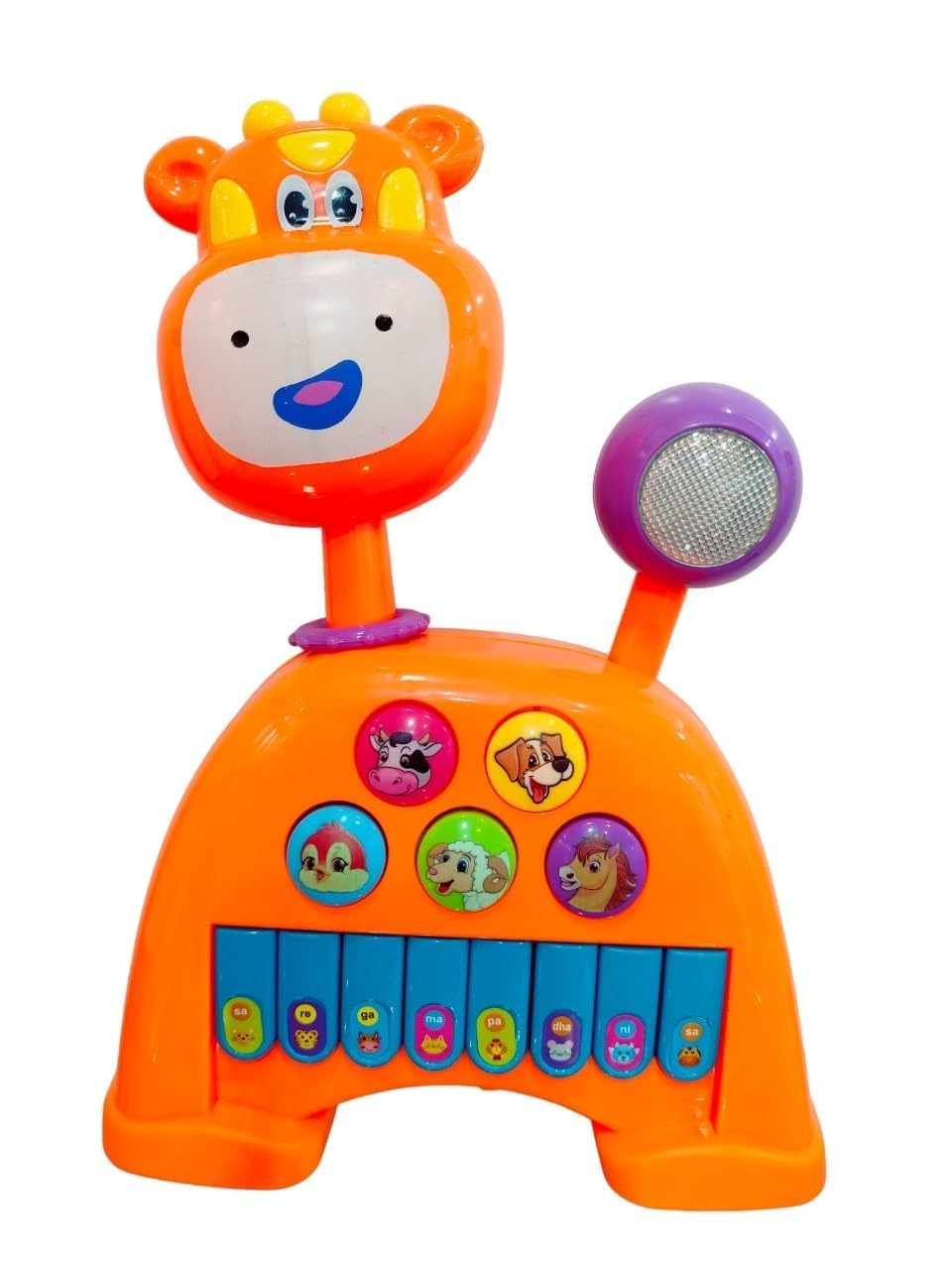 Brand Conquer Musical Piano with 4 Modes Animal Sounds, Flashing Lights, Spinning Wheel, Moving Tail, Twisted Head & Wonderful Music Toy Game for Kids (Cow) (B0CPPRVTTB) Amazon Price History, Amazon Price Tracker