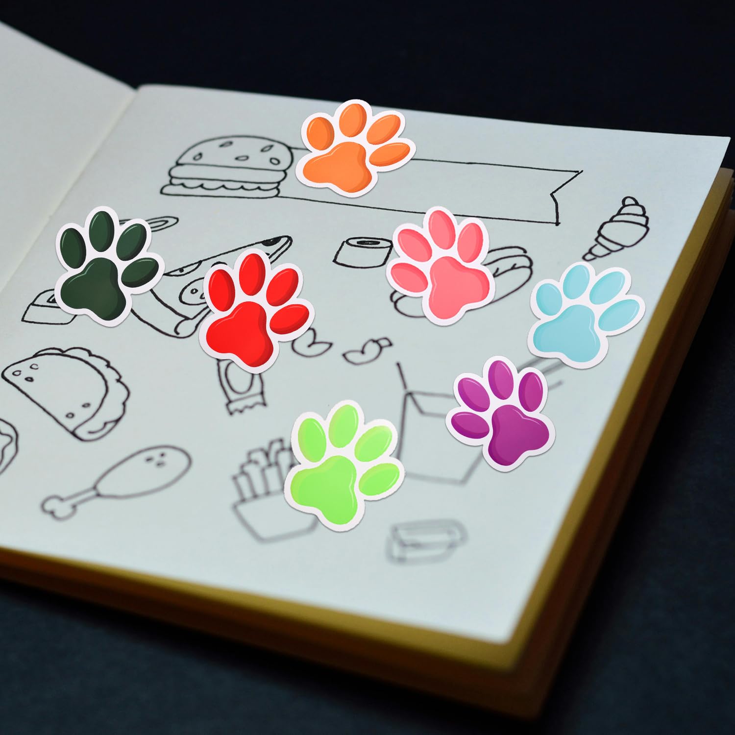 60pcs Paw Prints Cutouts - Image 4