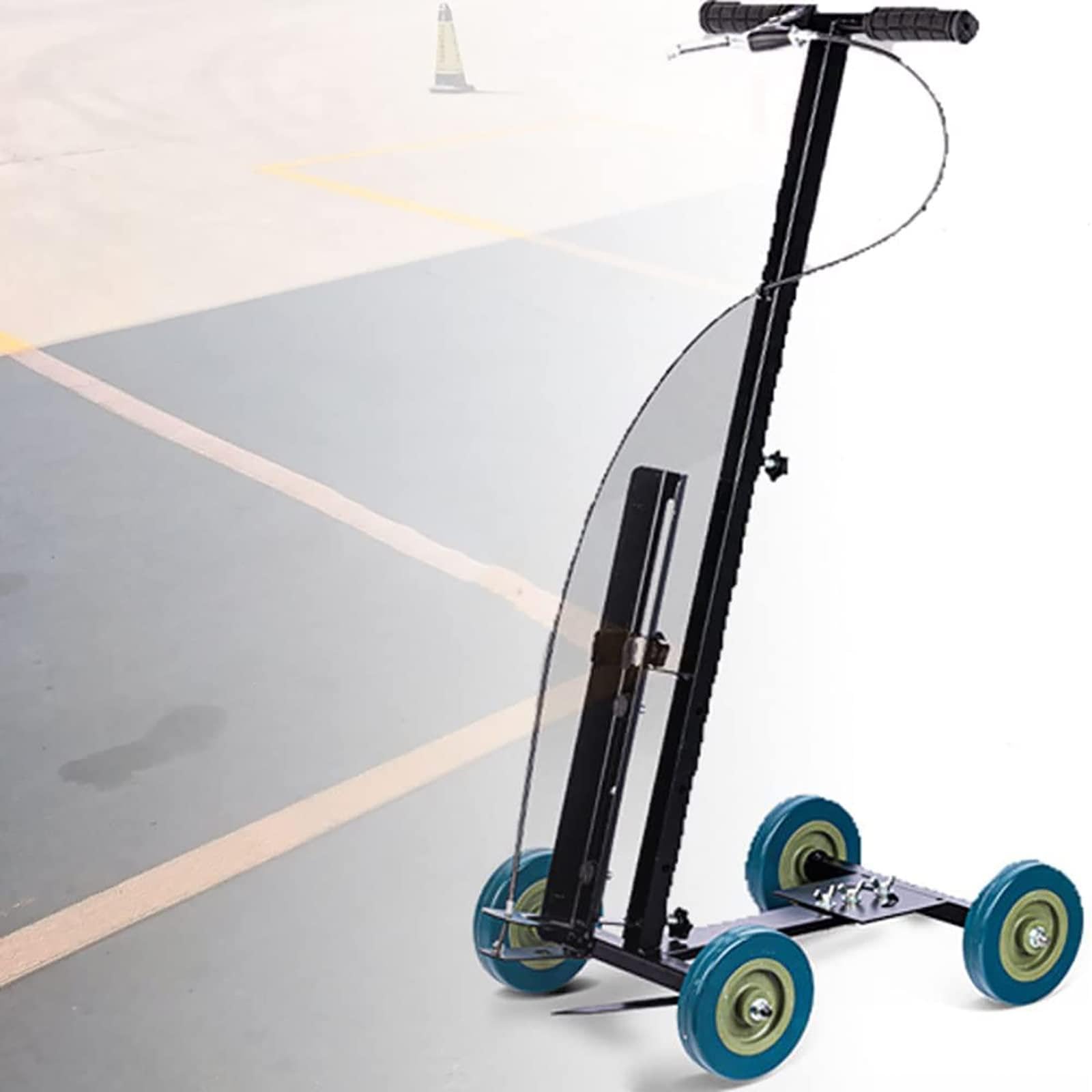 UMJIGF Road Marking Machine,Wheel Transfer Line Marking Machine,Straight,Arc,and Round Can Be Adjustable,Width Can Be Adjusted,for Schools,Factory,Athletics,Garage,Basketball Court