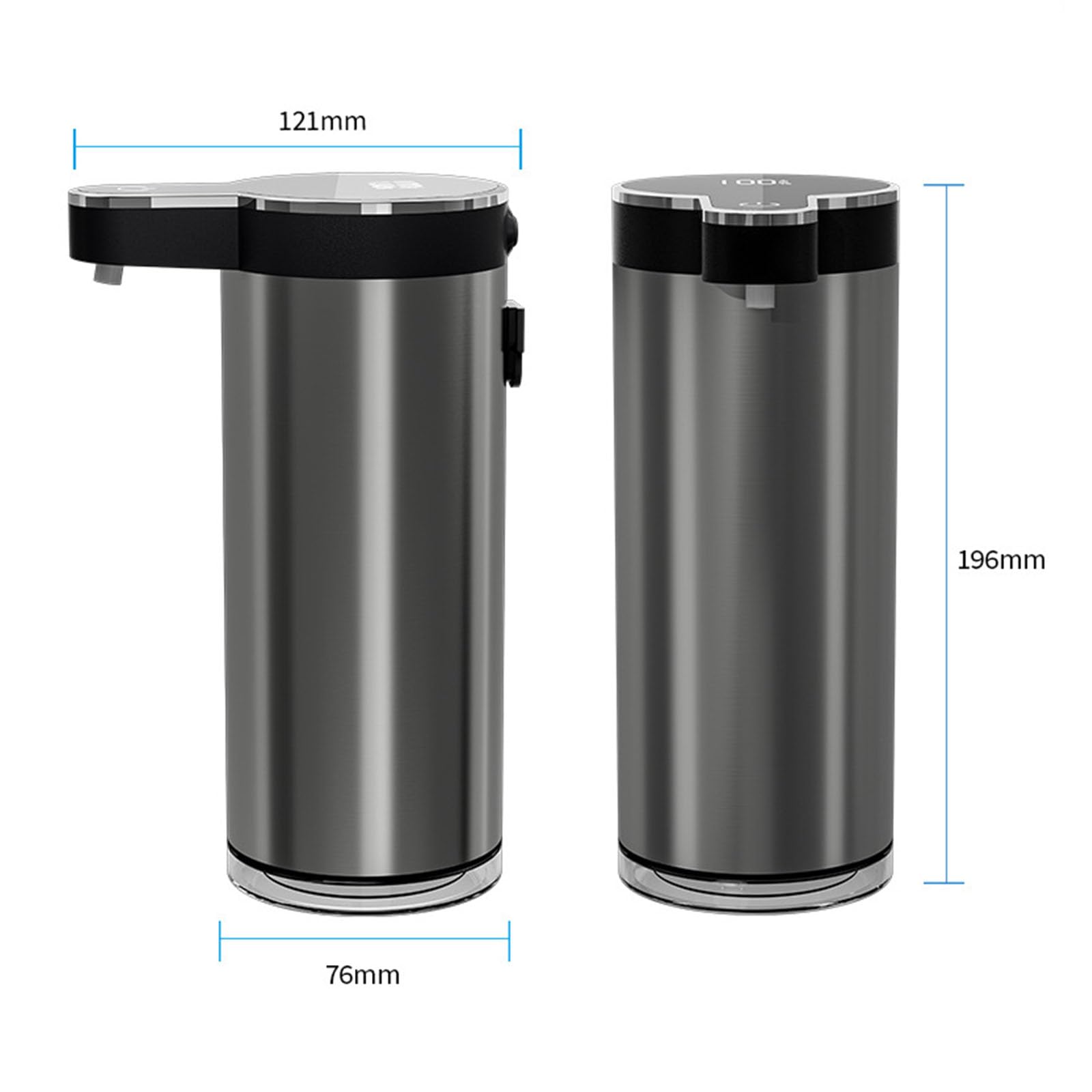 Dispenser automatico di schiuma liquida in acciaio inox moderno 350 ml spaziosa cisterna per lavaggio a mano cucina bagno dispenser sapone