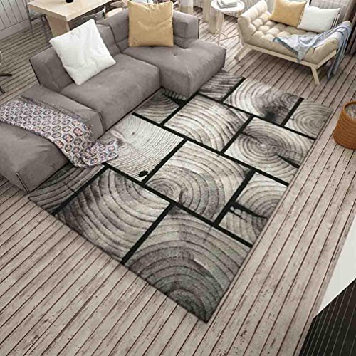 FUHOAHDD Minimalist carpet living room modern geometric sofa coffeetable mat bedside floor mat, 003