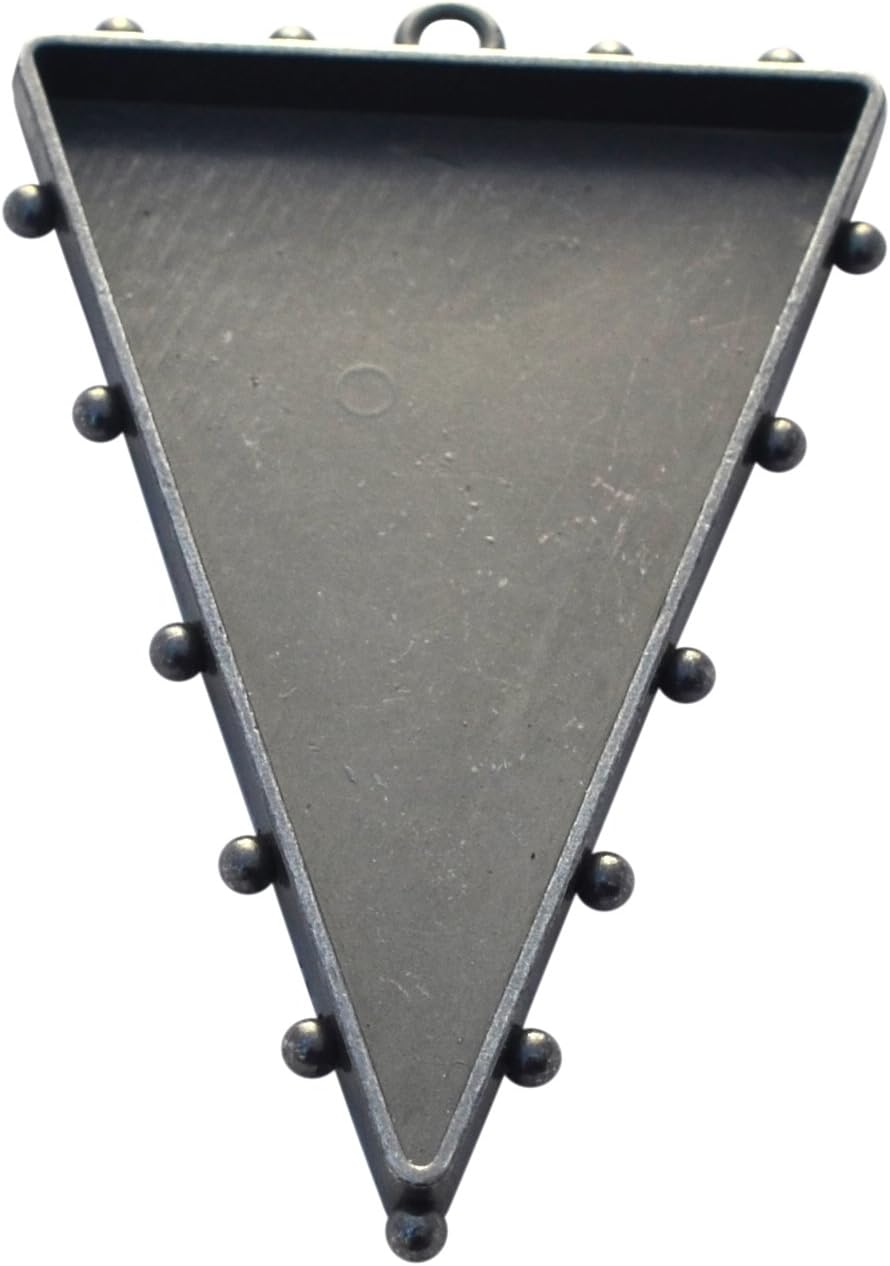 Susan Lenart Kazmer Art Mechanique Triangle Hobnail, Large, Antique Silver