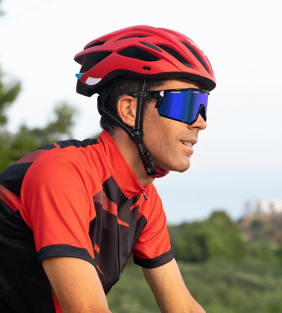 FEISEDY Polarized Sports Sunglasses for Men Women,Teens Baseball Tennis Sunglasses, TR90 Cycling Glasses B4151 - Image 3