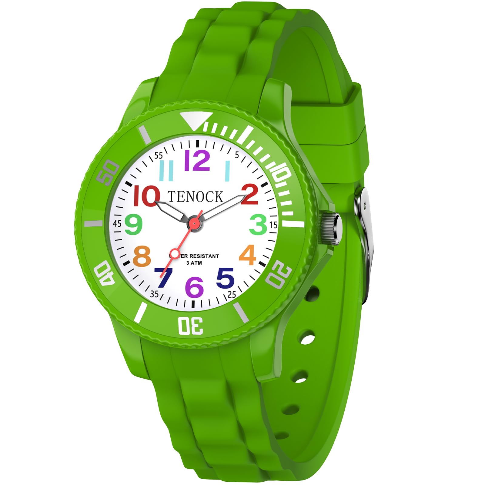 TENOCK Reloj De Cuarzo AnalóGico para NiñOs 30 M Resistente Al Agua, AnalóGico para NiñOs Y NiñAs para Deportes Al Aire Libre
