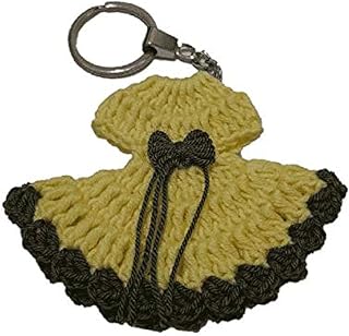 Crocheted keychain in the form of a dress.