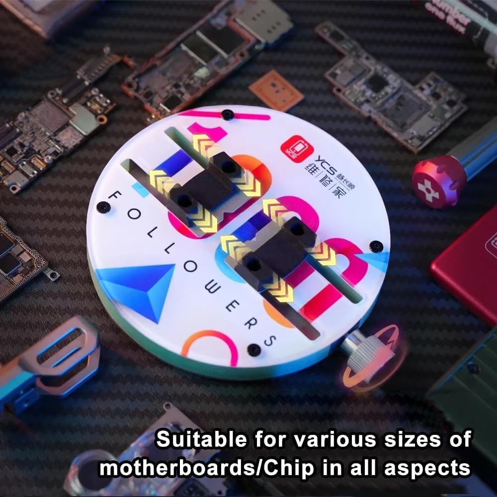 Universal Mobile Phone PCB Circular Fixture Motherboard Soldering BGA CPU IC Chip Mini Glue Tin Removal Repair Clamp Jig