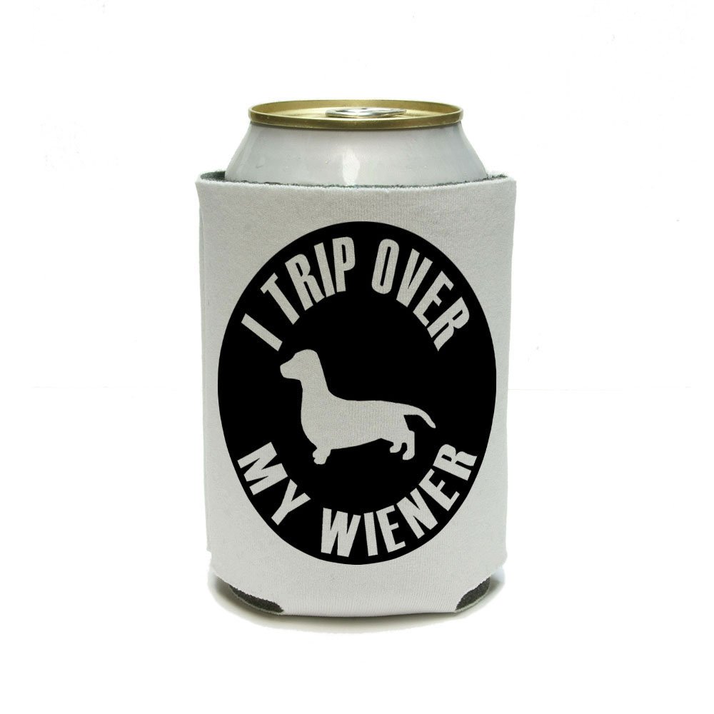 GRAPHICS & MORE and I Trip Over My Wiener Dachshund Can Cooler - Drink Insulator - Beverage Insulated Holder