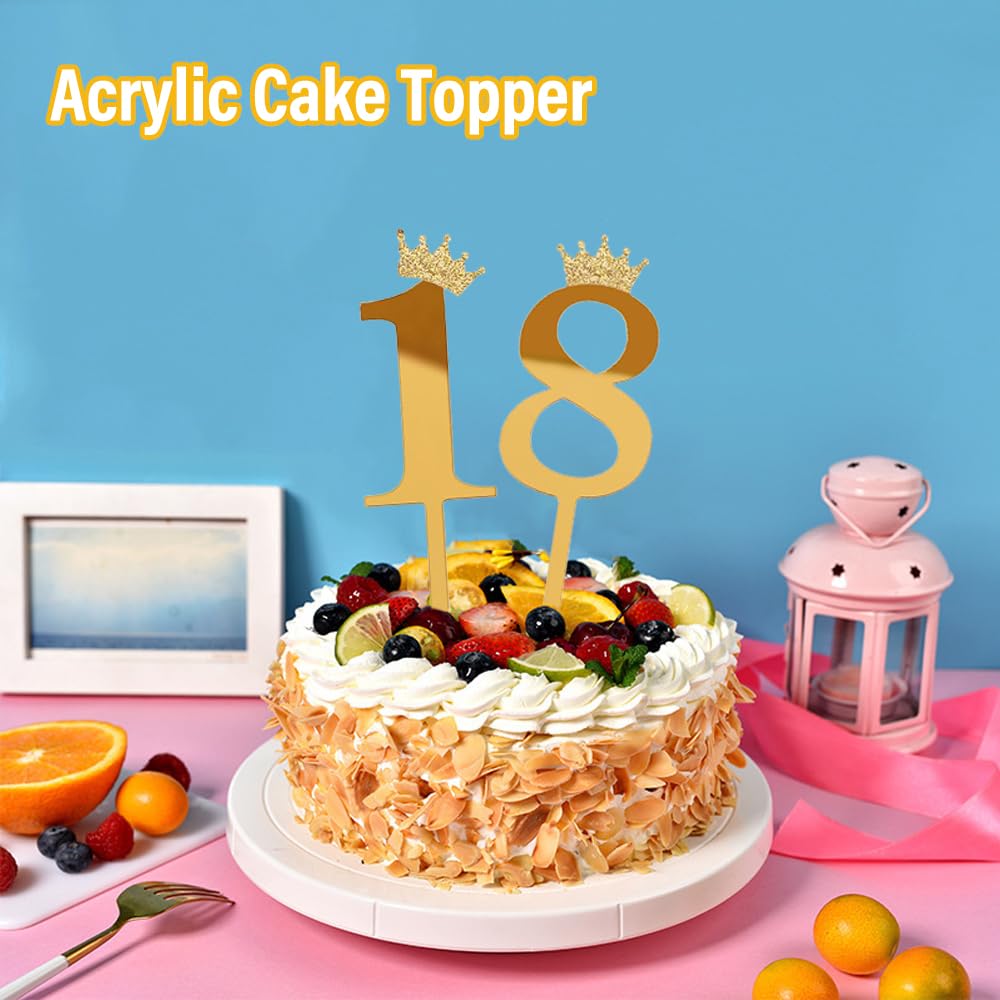 10Pz Topper Torta Cifra Numero 0 a 9 Decorazione per Torta