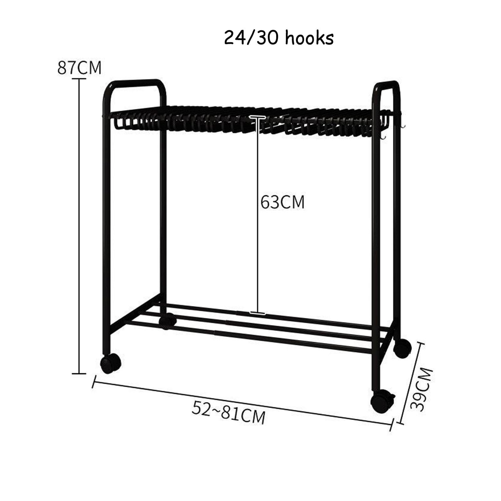 Perchero telescópico de pie para Pantalones con 30 Perchas giratorias: Organizador Multifuncional para Pantalones, solución de Almacenamiento Blanca Que Ahorra Espacio.