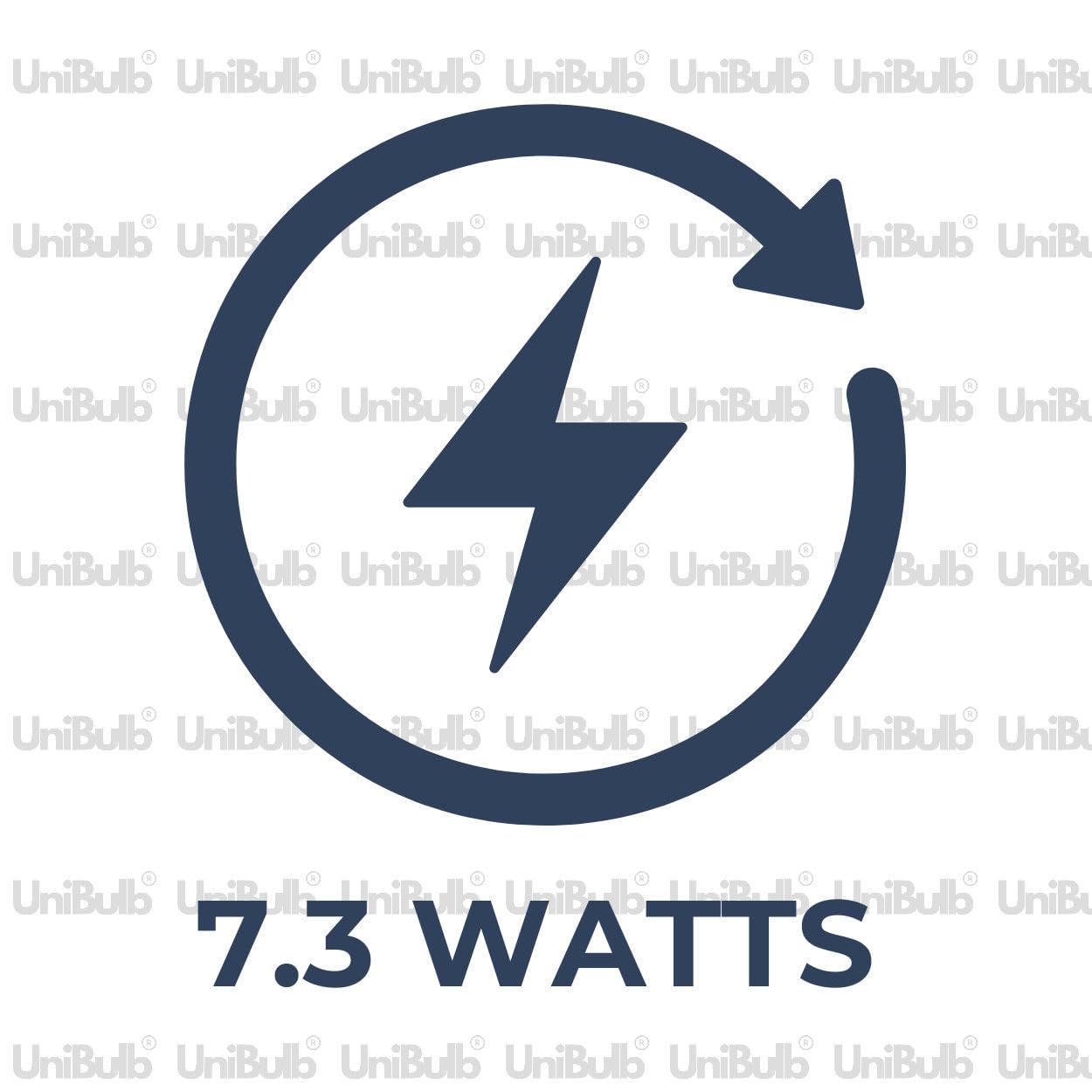 Unibulb B22 GLS Bayonet 7.3W Energy Efficient LED Light Bulb, 806 Lumens, 6500K Daylight, 60W Equivalent, 15,000hr Life - Image 3