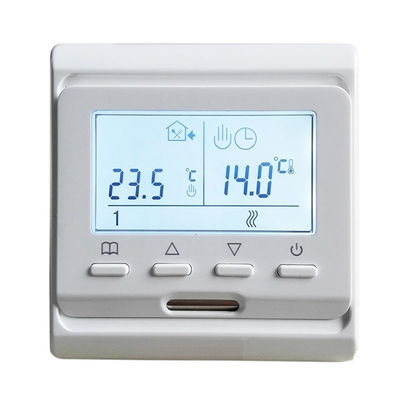 Tygodniowy programowalny elektryczny cyfrowy termostat pokojowy do ogrzewania podłogowego Kontroler ciepłej podłogi (1 szt.)(Wifi 16A electirc)