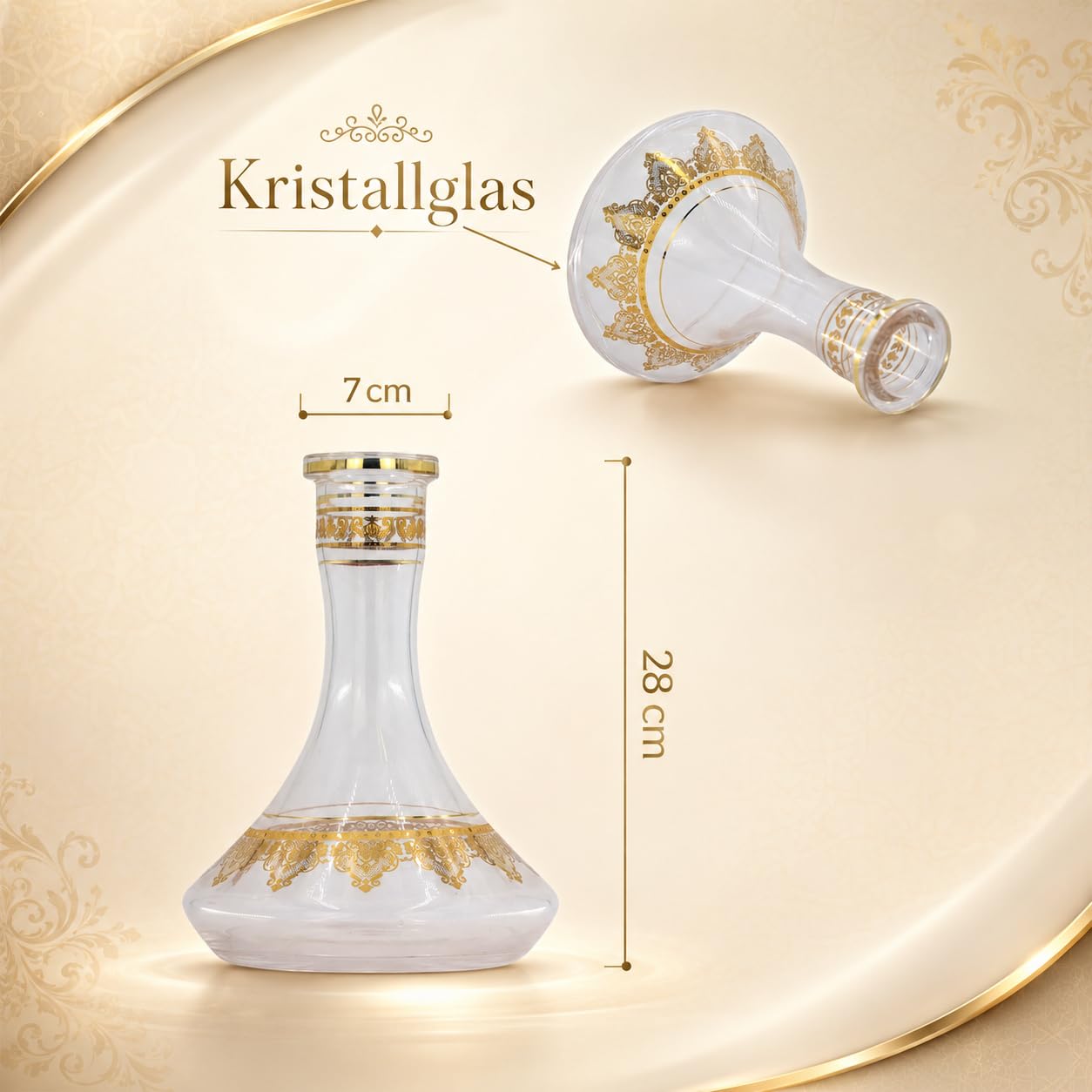 DIAMOND HOOKAH® Premium Tradi Shisha KOMPLETTSET, Tradi Shisha Aluminium im Komplettset + Mundstücke + Kohlenanzünder 1000 Watt + 1 Kg Kohle (Clear)
