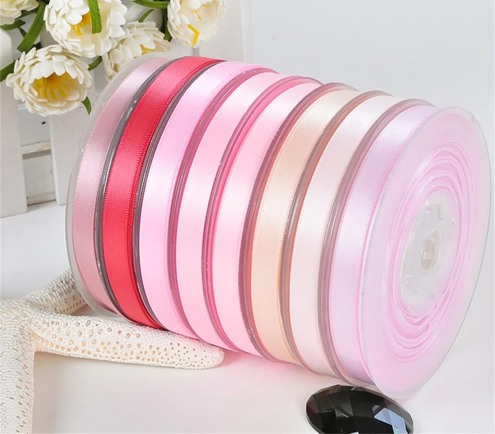 Satinband zum Verpacken von Geschenken, handgefertigte Schleifen, Blumensträuße, Party- und Hochzeitsdekoration