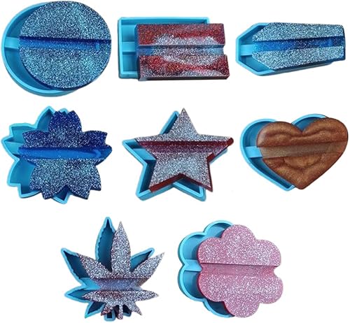 Miniatura 2 de Beerty Moldes de silicona para resina, soporte para tarjetas de visita, molde de resina epoxi, soporte para teléfono móvil, molde de silicona para