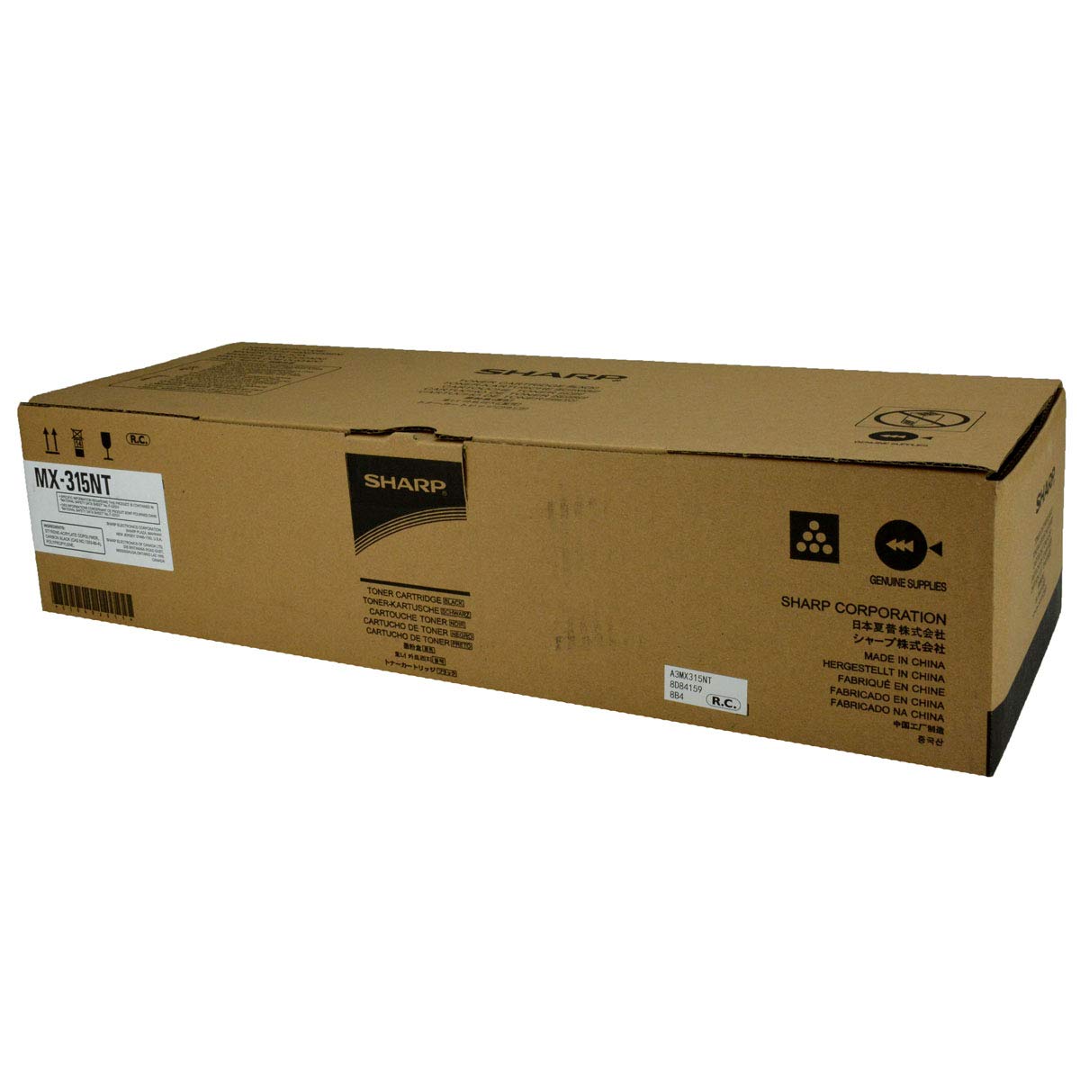 Amazon | OEM SHARP MX-315NT (MX315NT) トナー CTG、ブラック、27.5K