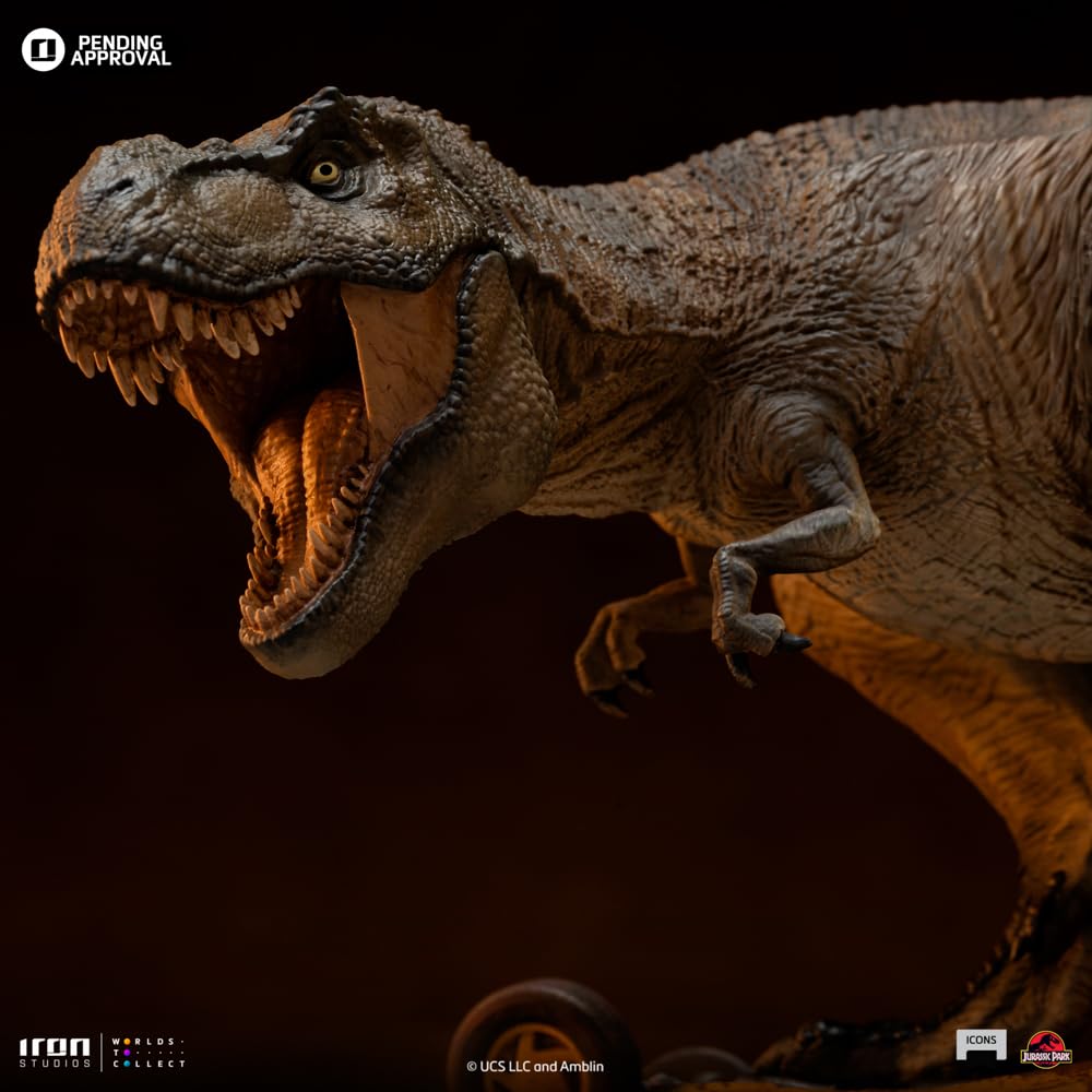 Iron Studios Jurassic Park T-Rex Attack Icons Statue