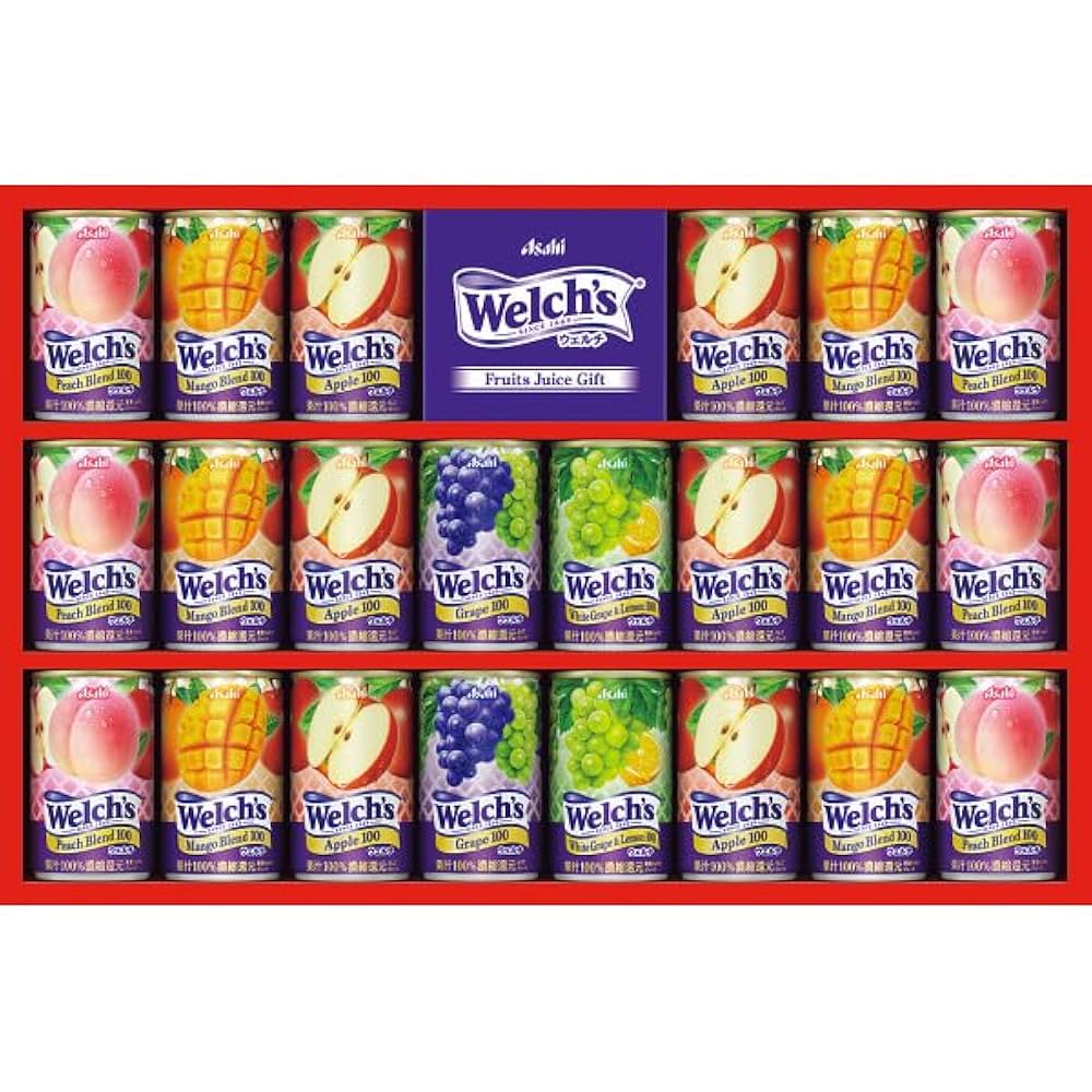 Welch's 果汁100%飲料ギフトセット22缶入り Welch's ジュース ギフト 「ウェルチ」 100％果汁ギフト(22本