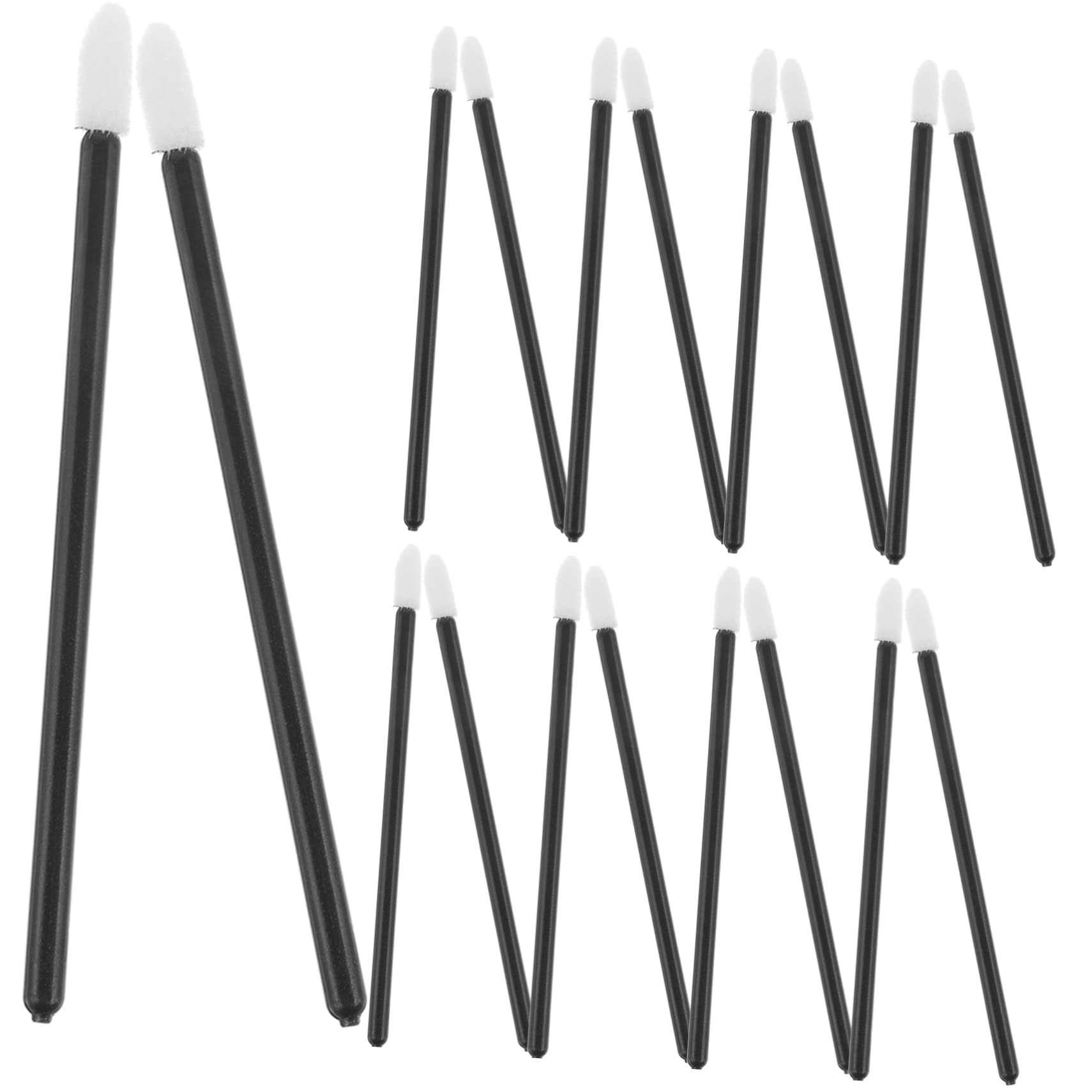 NULYLU 50pcs Disposable Lip Brush Applicator Portable Makeup Lipstick Lip Gloss Tools Perfect for Daily Use